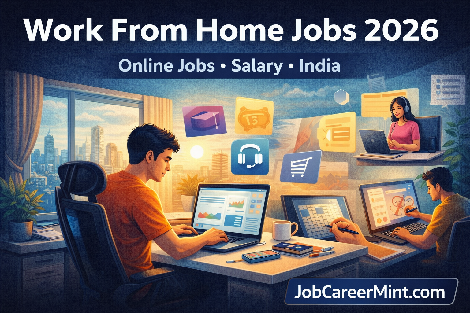 work from home jobs 2026 online jobs salary India