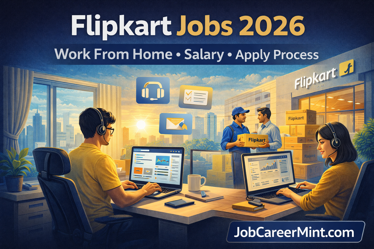 Flipkart jobs 2026 work from home salary apply India