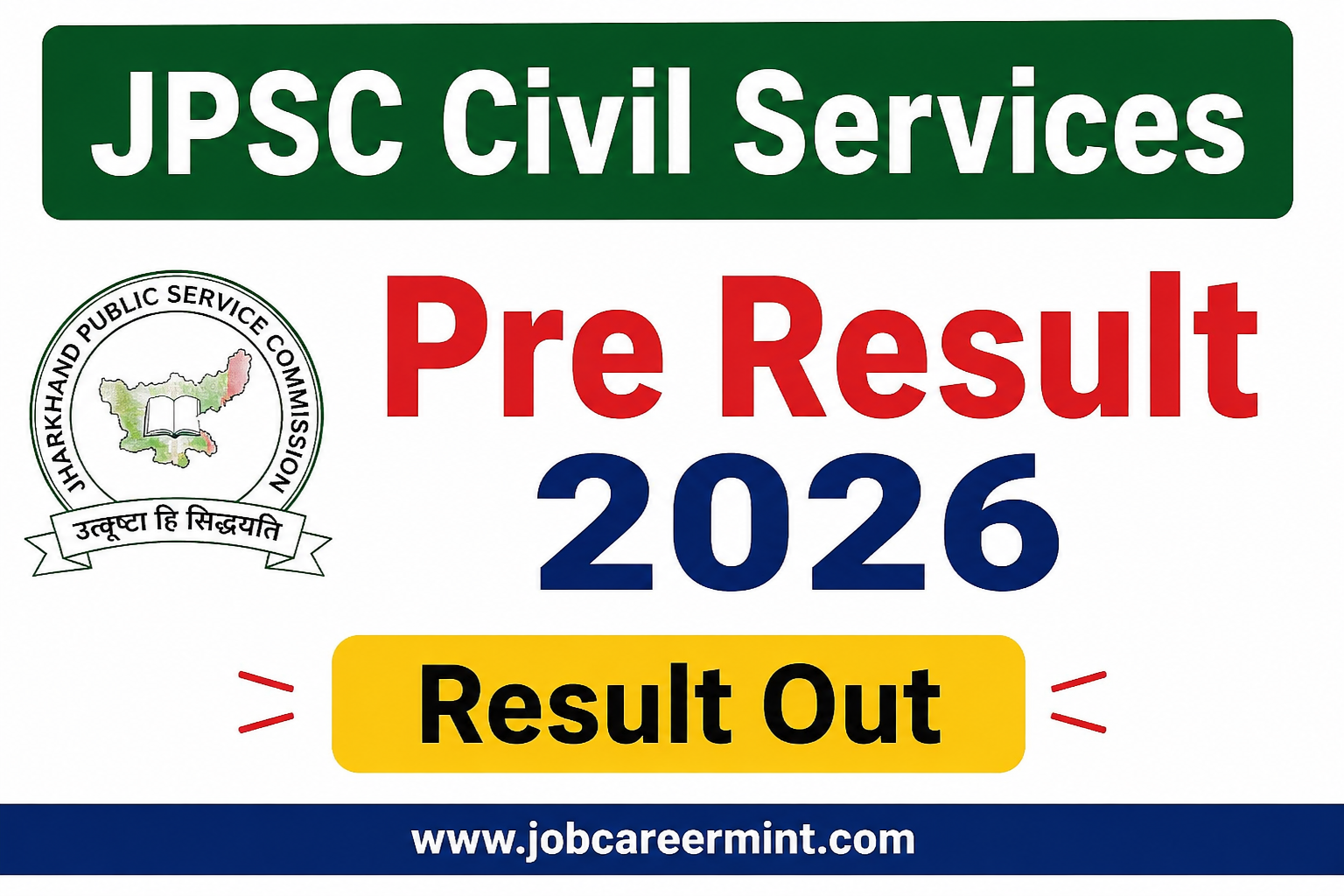 JPSC Civil Services Pre Result 2026 official result PDF released for Civil Services Preliminary Examination