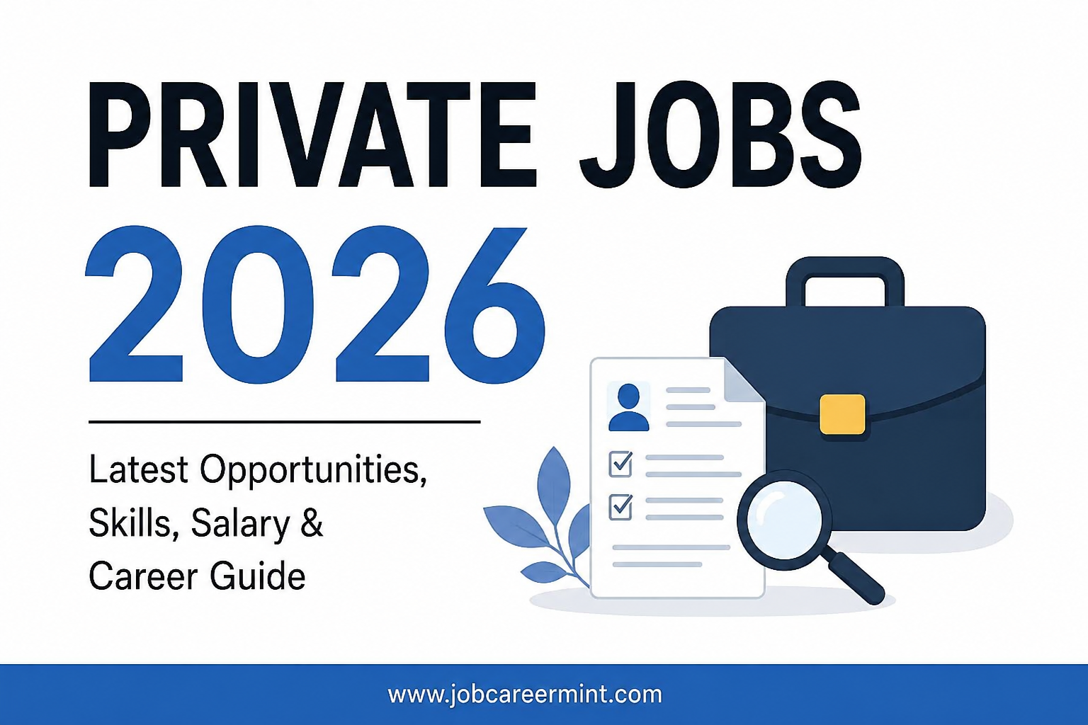 Private Jobs 2026 guide showing career opportunities for freshers and job seekers