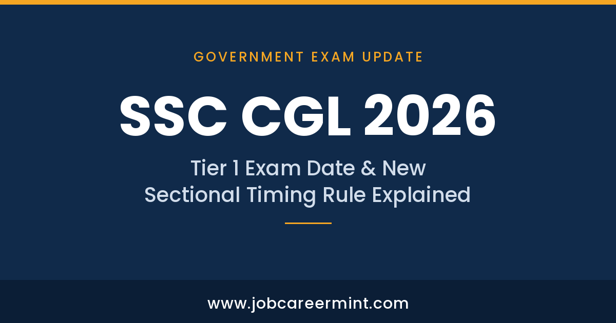 SSC CGL 2026 Tier 1 Exam Date