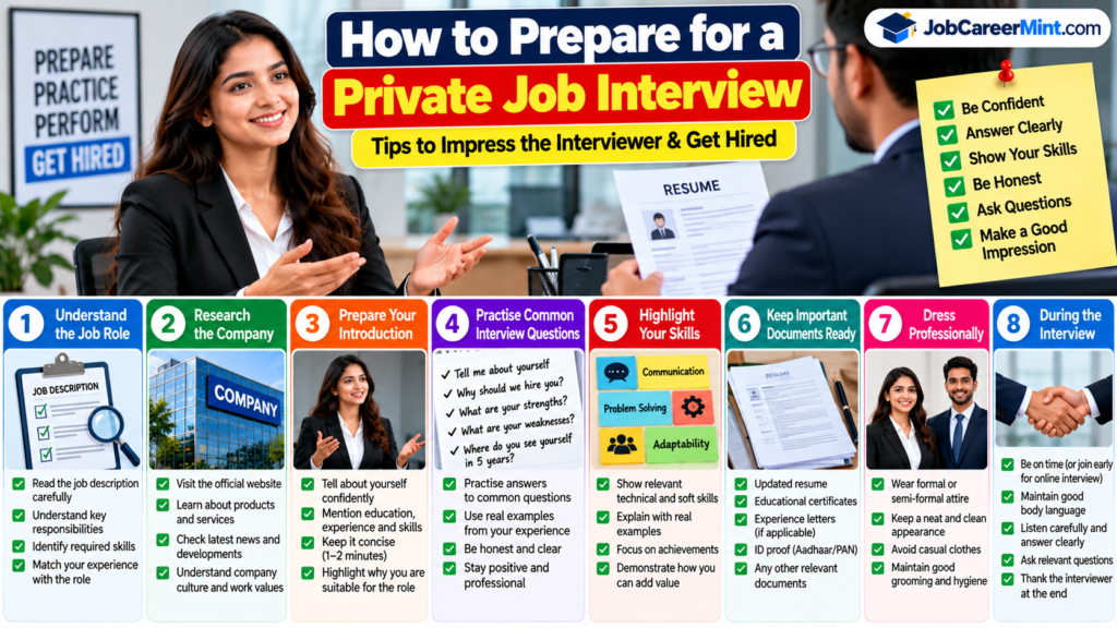How to Prepare for a Private Job Interview