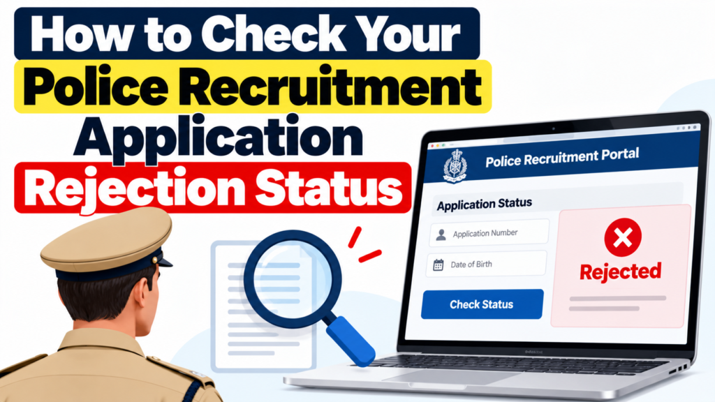 How to Check Your Police Recruitment Application Rejection Status
