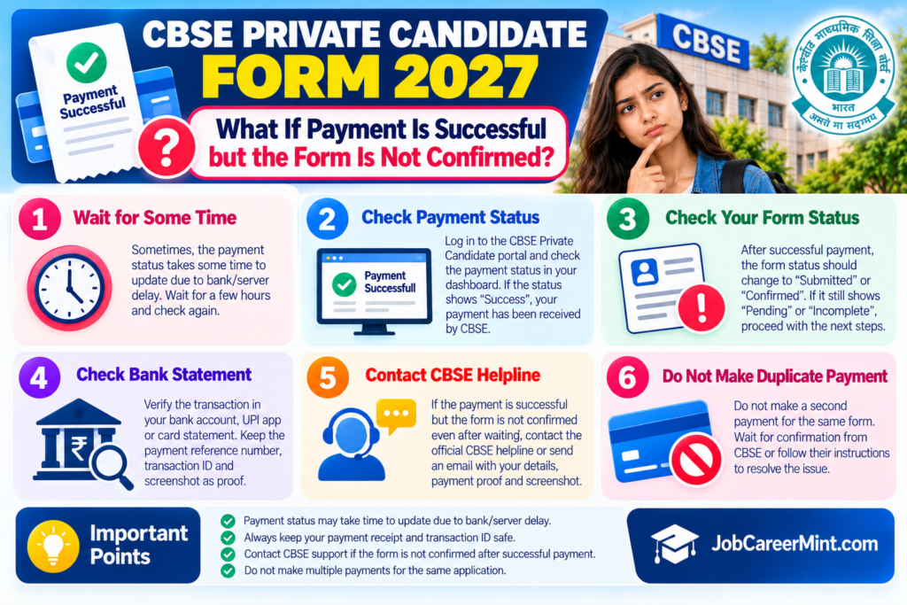 CBSE Private Candidate Form 2027